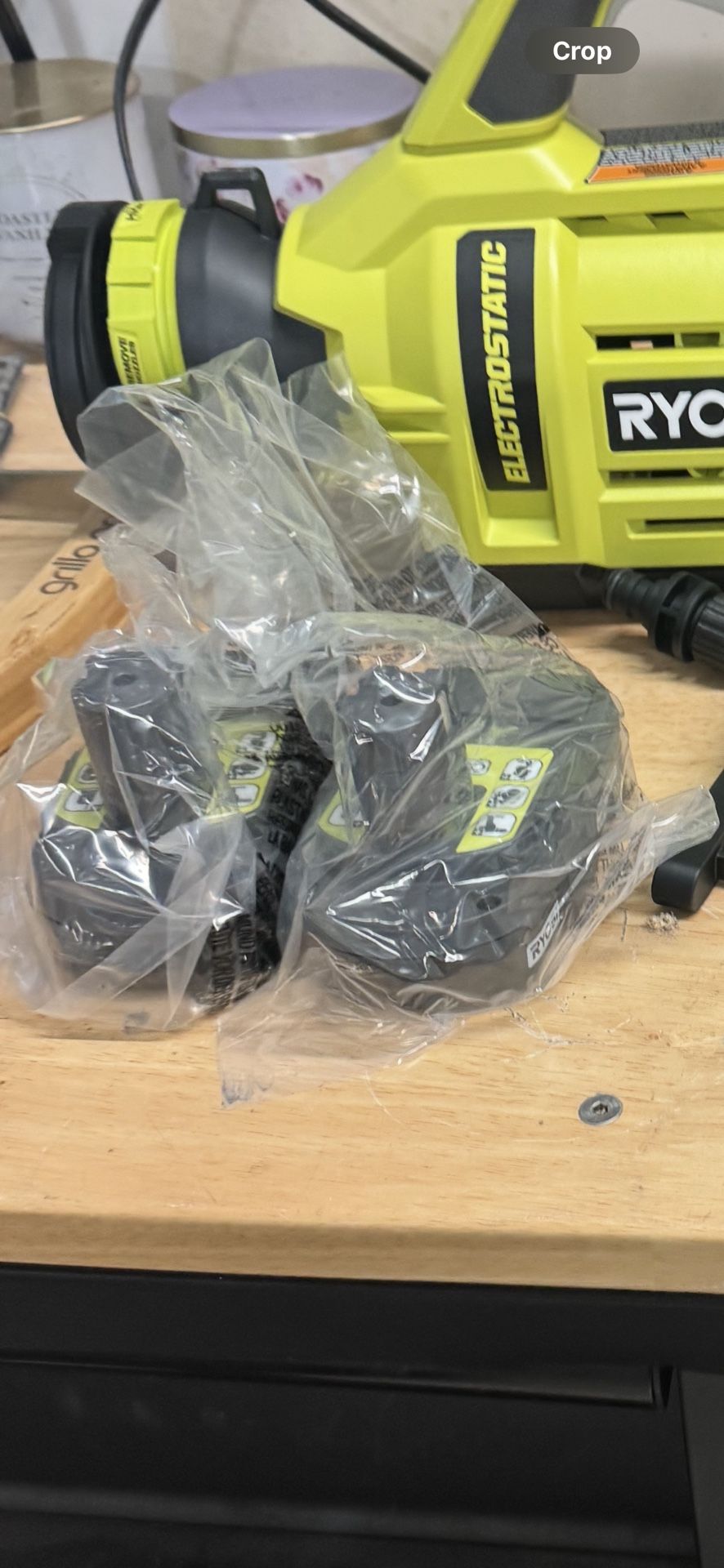 2-RYOBI ONE+ 18V Lithium-Ion with 2.0 Ah Battery, 4.0 Ah Battery, and Charger