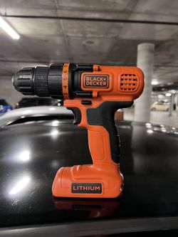 Black & Decker Lithium Cordless Drill With Charger Used In A Very Good Condition