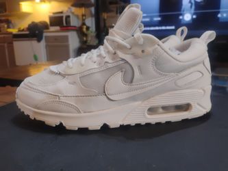 women's all white Nike airs size 8.5 $40