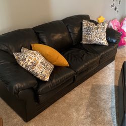 Black Leather Couch