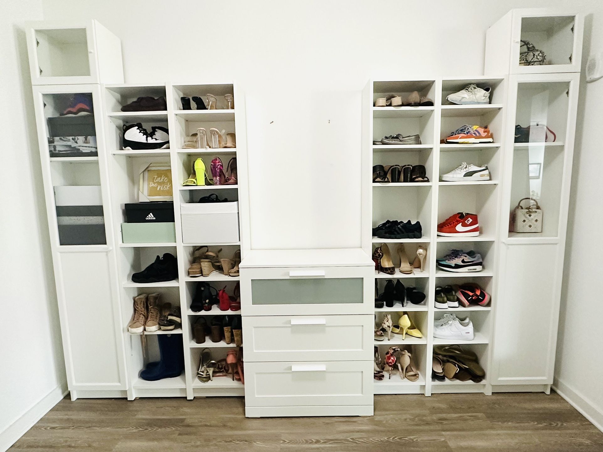 White Shelving - Closet Organizer / Bookcase (options to purchase separated)