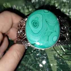 Malachite Stone Bangle 