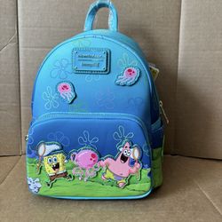 Loungefly SpongeBob SquarePants Patrick & SpongeBob Jellyfishing Mini Backpack - BoxLunch Exclusive
