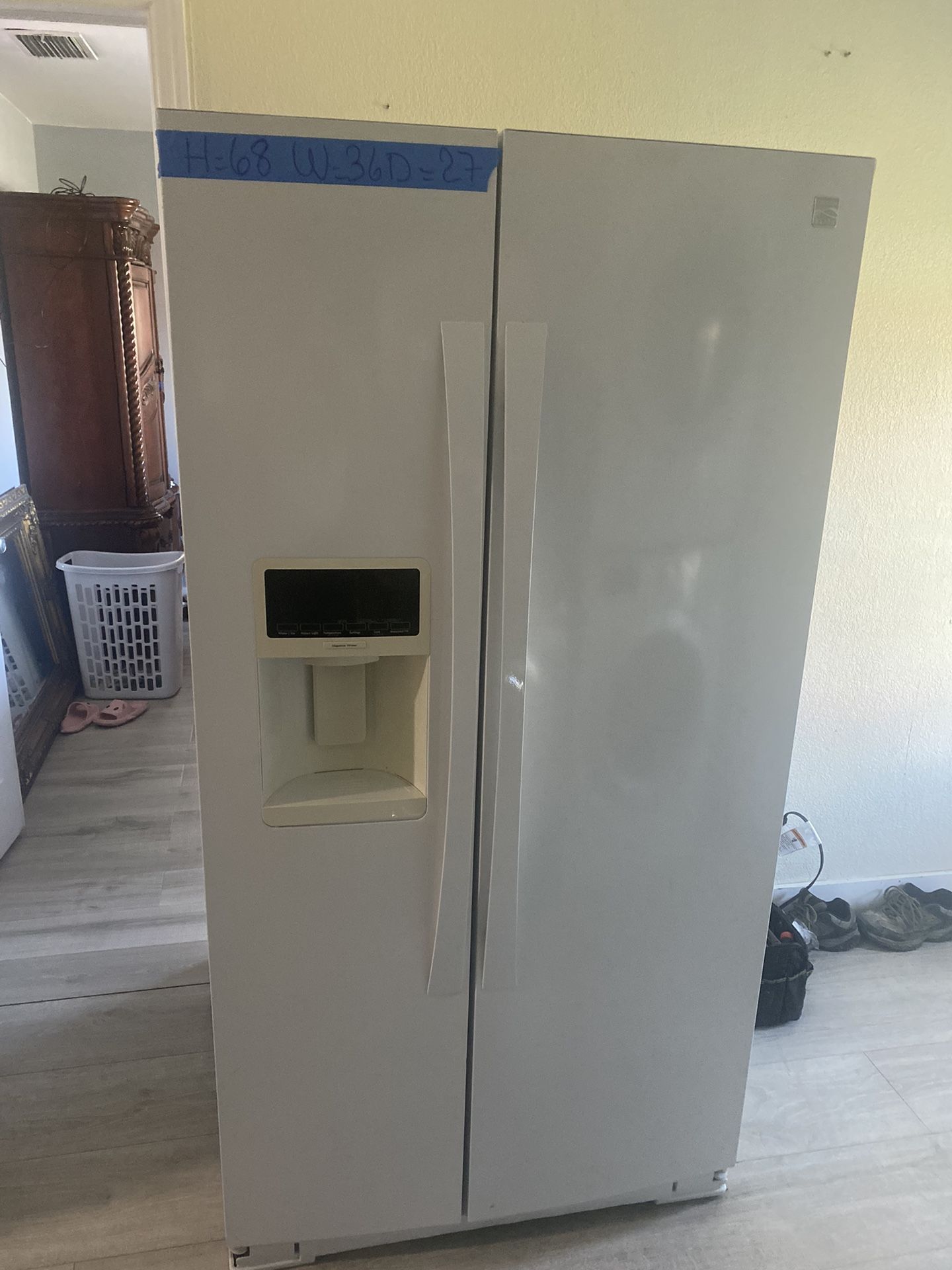 Kenmore Fridge Side By Side Working Good