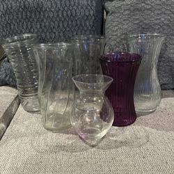 Glass Flower Vases $2 Each