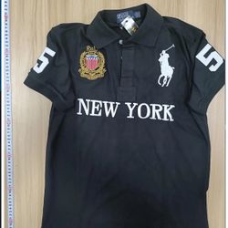 Ralph Lauren New York Embroidered Polo Jersey (Black or Red Colorway)