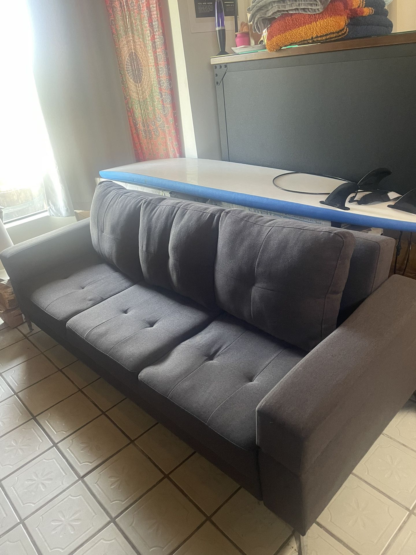 Dark Gray futon/couch