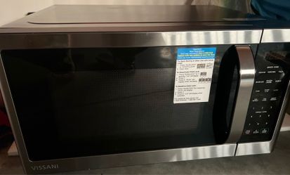 Vissani Stainless Steel Countertop Microwave