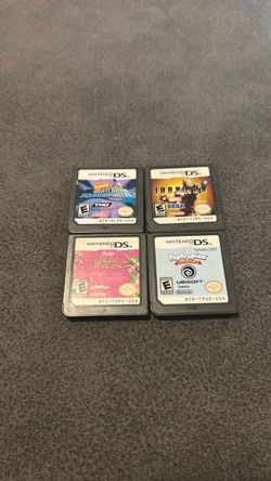 Nintendo DS Game Cartridges Lot of 4