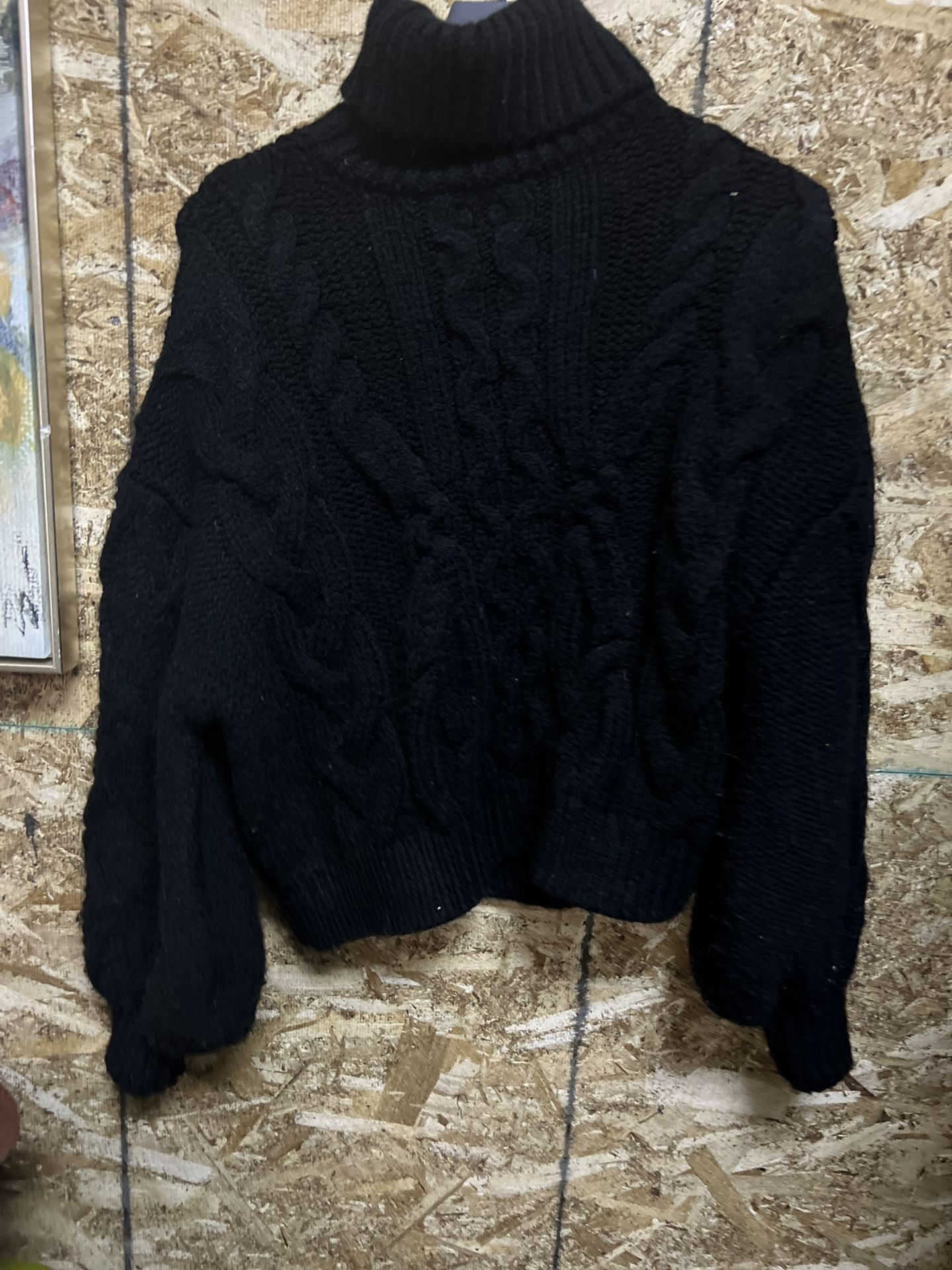 Black Turtleneck Sweater