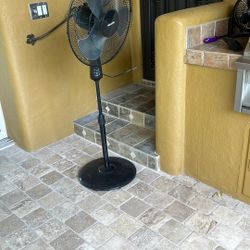 Pelonis 16" 12-Speed Adjustable Height Quiet Pedestal Fan with Digital Display & Remote Control, 