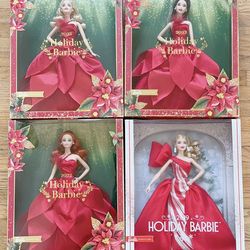Holliday Barbie dolls