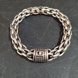 Sterling Silver Heavy Link Bracelet