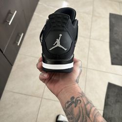 Black Canvas Jordan 4 
