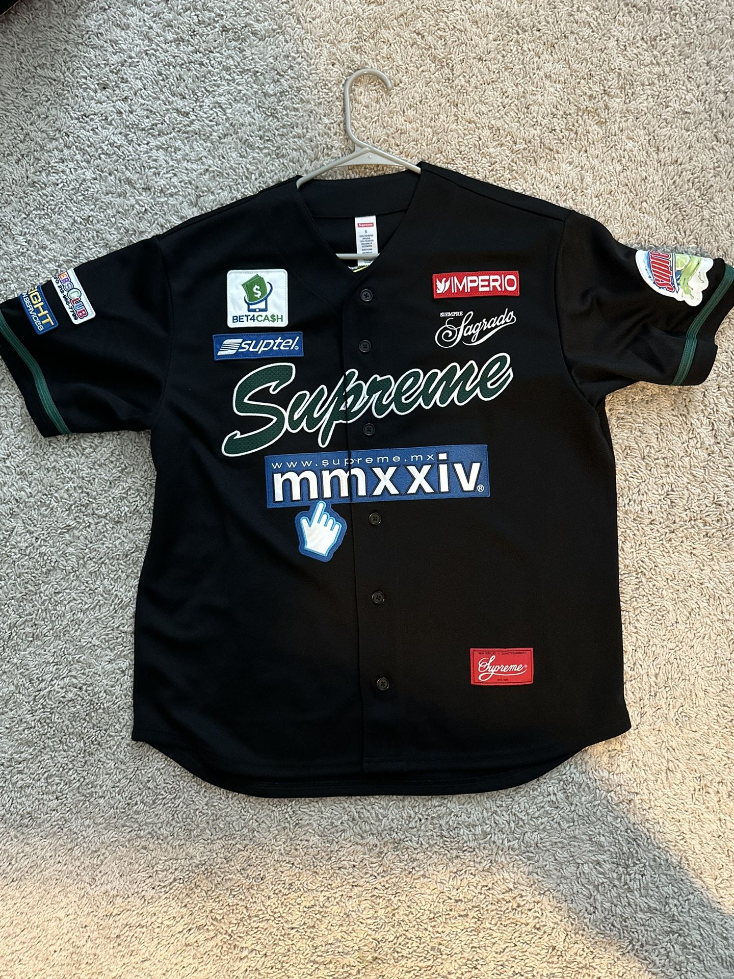 Size Small Supreme Baseball Jersey