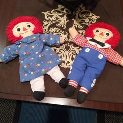 Raggedy Ann &Andy Dolls