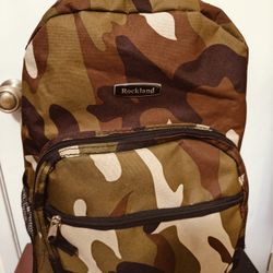 Rockland Rolling Backpack Camouflage Color, Used 