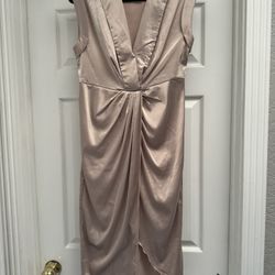 Champagne Satin Dress