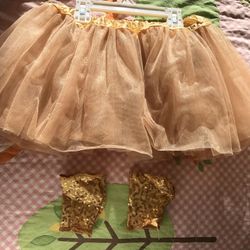 Gold Tutu and Gloves