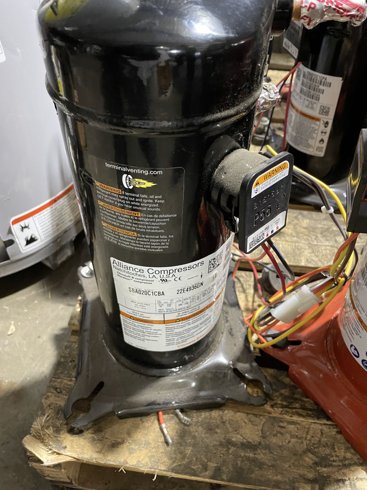 SBA021C ALLIANCE Compressor R410a 208v 1.75 Tons 20,000 Btu Light  industrial equipment & Tools