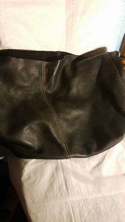 Large leather messager bag by luckey