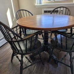 Solid Wood Table and Chairs Set