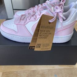 Nike Court Borough Low Recraft Pink 6Y Size Big Kids