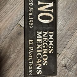 Sign From El Paso, Texas