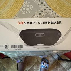 White Noise Sleep Mask, Breathable 3D Soft Eye Mask with Earplugs for Side Sleepers, Blackout 3D Contoured Eye Cover with Adjustable Strap for Women M