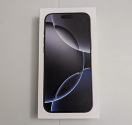 Apple  iPhone 16 Pro max  256 Gb  Black Titanium  /  UNLOCKED / Physical Sim Card Tray