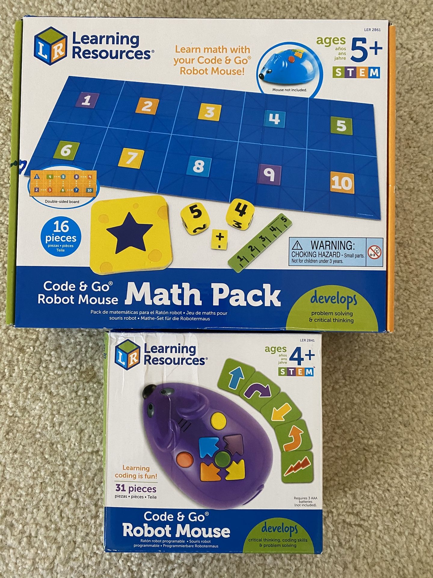 Code & Go Robot Mouse Math Pack