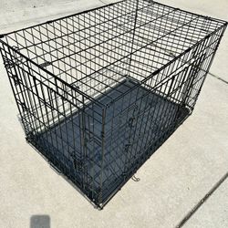 Dog Cage With Double Door, You Can Use The Front Or Side Door, 25” Tall 36” Long 22” Wide