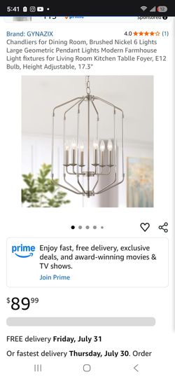 6 Light Chandelier