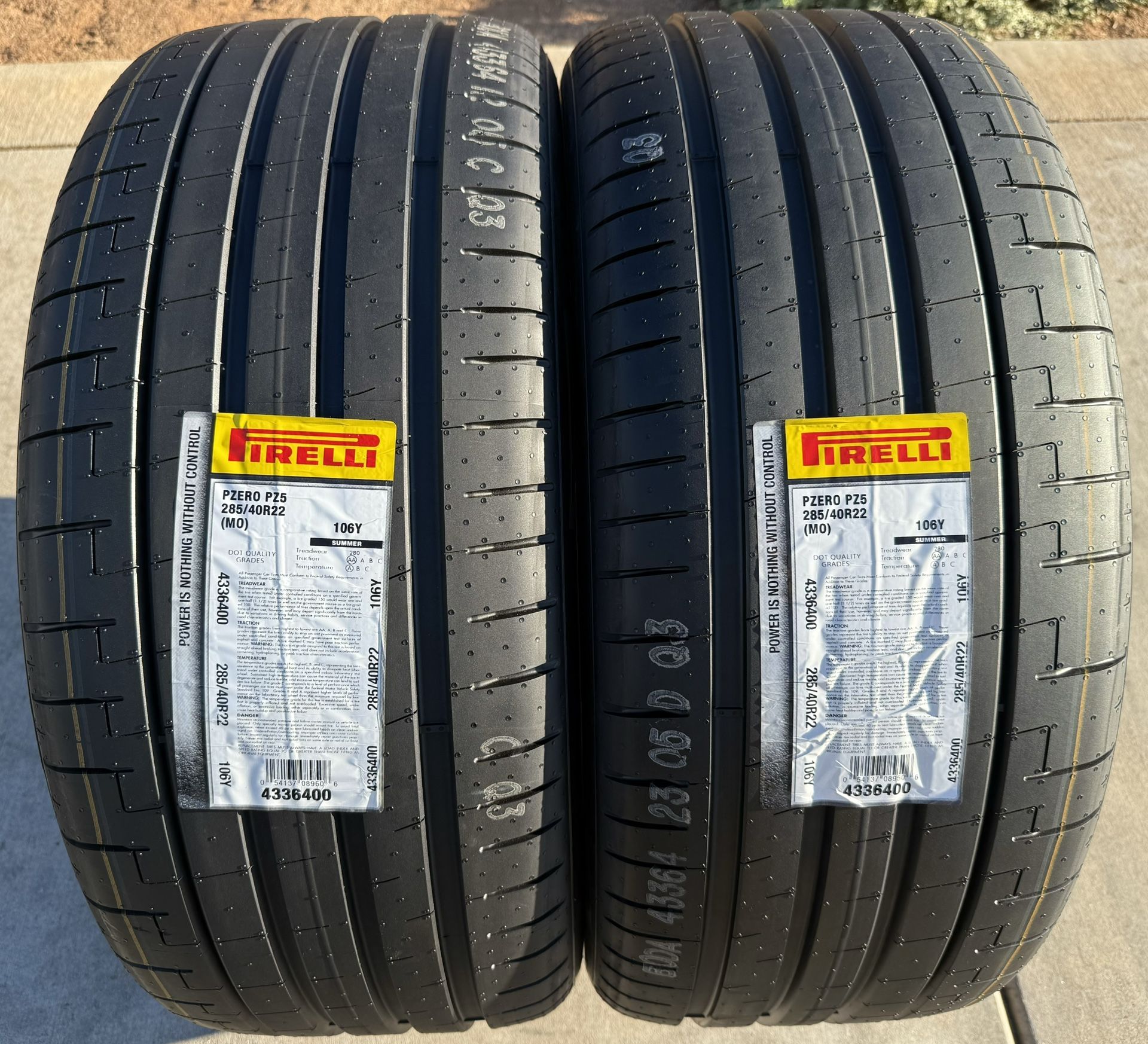 BRAND NEW 285/40R22 Pirelli P Zero Tires 285-40-22 285 40 22 $450 EACH