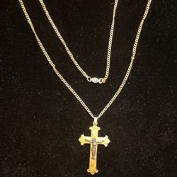 24” chain with Cross