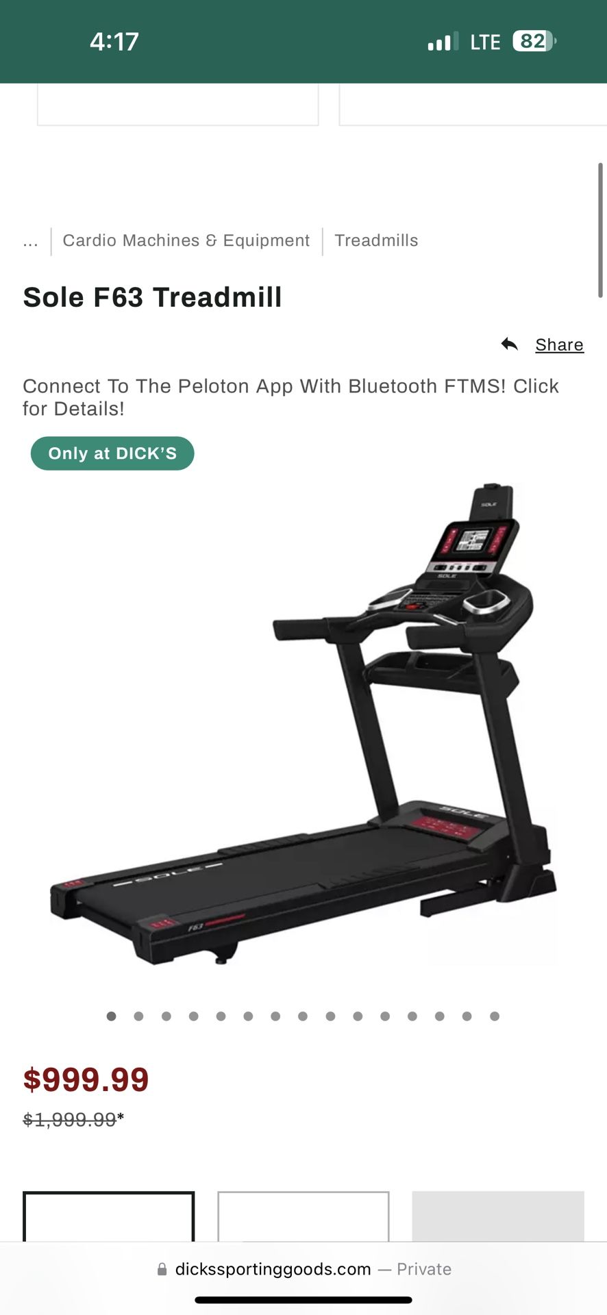Sole Treadmill