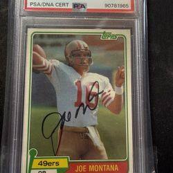 1981 Joe Montana 216 Rookie PSA DNA Authentic Topps