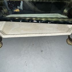 Glass Marble Coffee Table