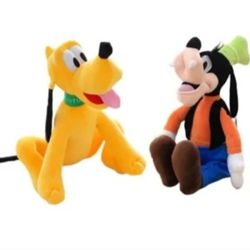 Goofy and Pluto Plushy In Good Conditions 