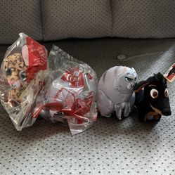 McDonald’s Happy Meal - The Secret life of Pets stuffed animal toy lot bundle