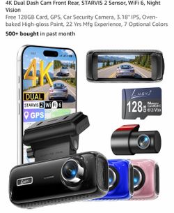 LHSYJ 4K Dual Dash Cam Front and Rear