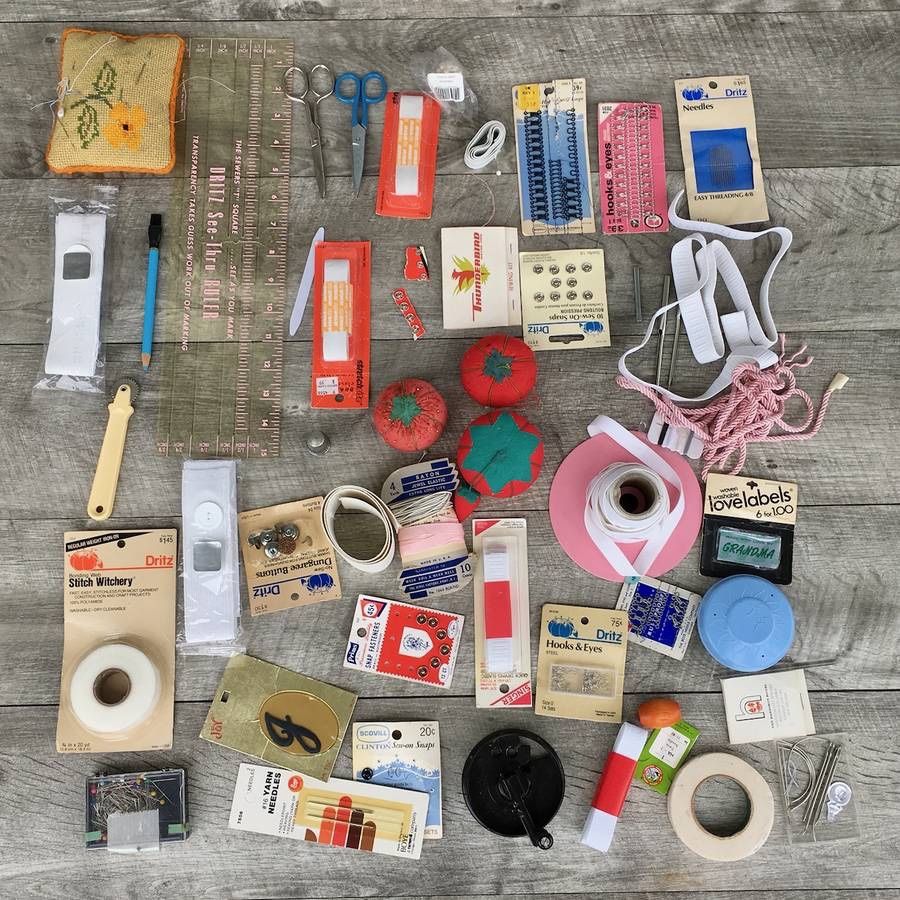 Huge Lot Assorted Vintage Sewing Machine Quilting Notions