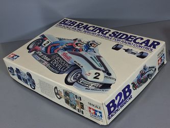 Vintage Built Tamiya R/C 1/8 B2B Racing Sidecar Display with Box