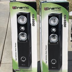 Home theatre speakers (pair)