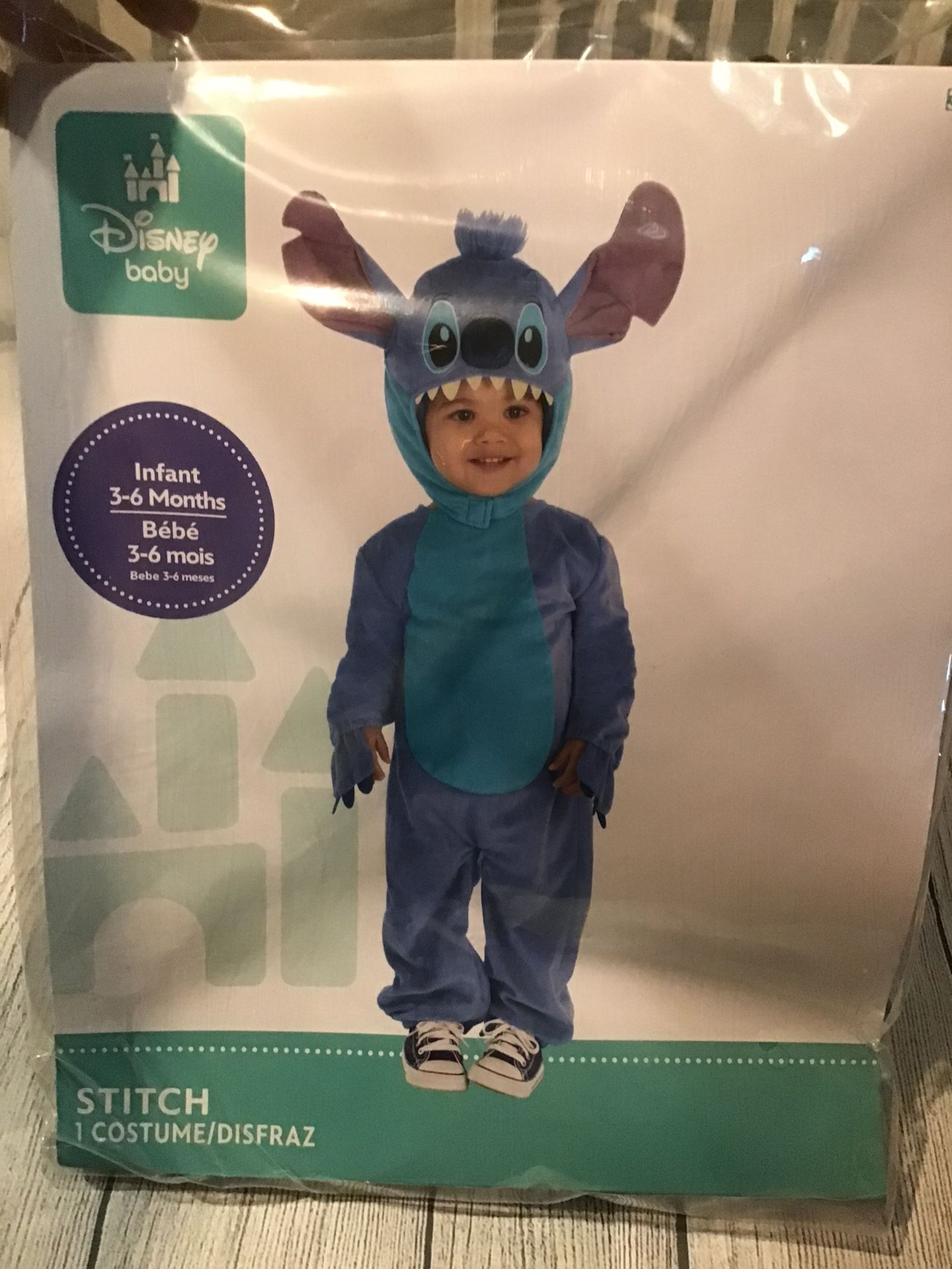 Disney Baby STITCH Infant Costume Size 3-6 Months -NEW