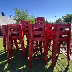 Red Bar Stool