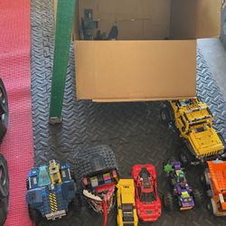 Mixed LEGOs , Cars, Rubicon, Batman, Venom, Ferrari, Mustang, Jurassic World, Monster Truck