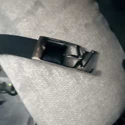 Louis Vuitton Men’s Black Leather Dress Belt 