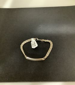 Silver ID Bracelet-7.5”