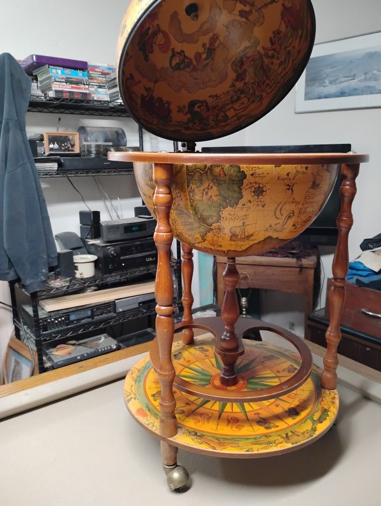 Globe Bar Cart